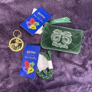 Vera Bradley Harry Potter Slytherin Lanyard set
